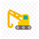 Machine Crane Lift Forklift Lifter Icon