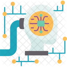 Machine learning Icon - Download in Flat Style