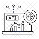 머신러닝 AI API API 통합 아이콘