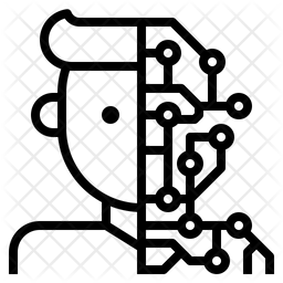 Machine Learning Icon - Download in Line Style