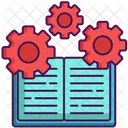 Machine Learning Automation Book Mechanism Icon