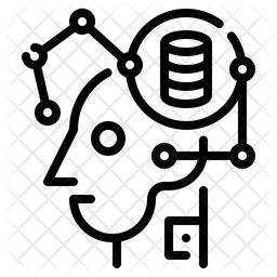 Machine Learning Icon - Download in Line Style