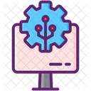Machine Learning Automation Artificial Intelligence Icon