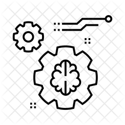 Machine Learning Icon - Download in Line Style