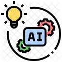 Machine Learning Data Ai Problem Solving Cognition Training Icon