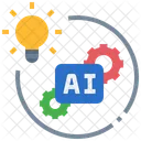 Machine Learning Data Ai Problem Solving Cognition Training Icon