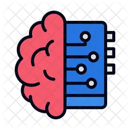 Machine Learning Icon - Download in Colored Outline Style