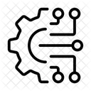 Machine Learning Process Automation Data Iteration Icon