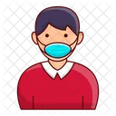 Macho Avatar Desgaste Icono