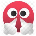 Mad Red Steaming Icon