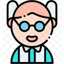 Mad Scientist Laboratory Man Icon