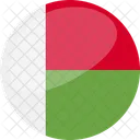 마다가스카르 국기 국가 아이콘