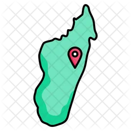 Madagascar map  Icon