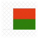 Madagaskar Flaggennation Symbol