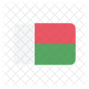 Madagaskar Flagge Land Symbol