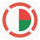 Madagaskar Flagge Symbol