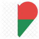 Madagaskar Flagge Symbol