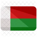 Madagaskar Flagge Land Symbol