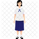 Madchen Thai Einheitliche Icon