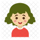 Madchen Cartoon Kinder Icon