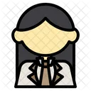 Madchen Person Zusammen Symbol