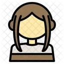 Madchen Person Zusammen Symbol
