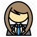 Madchen Person Zusammen Symbol