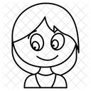 Susses Madchen Kind Kind Symbol