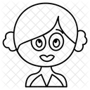 Susses Madchen Kind Kind Symbol
