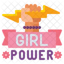 Girl Power Weiblich Frau Symbol