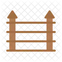 Madeira Cerca Parede Ícone