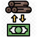 Pagamento de madeira  Ícone