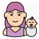 Madre Maternidad Bebe Icon