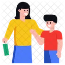 Compras Madre E Hijo Familia Icon