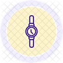 Icono De Linea De Reloj Para Madres Icono