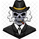 Mafia Skull Suit Icon