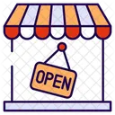 Magasin Ouvert Boutique Ouverte Boutique Icône
