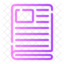 Magazine Publication Printed Icon