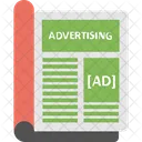 Magazine Ad Booklet Brochure Icon