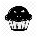 Glifo De Cupcake Comida Dulce Icono