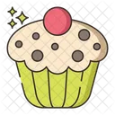 Cupcake Hornear Postre Congelado Icon