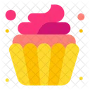 Cupcake Horneado Postre Icono