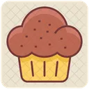 Cupcake Muffin Comida De Panaderia Icono