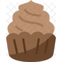 Cupcake Chocolate Panaderia Icono