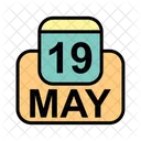 Maggio Calendario Data Icon