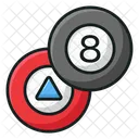 Achtball Magischer Achtball Wahrsagerball Symbol