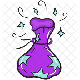 Magic bag icon cartoon style Royalty Free Vector Image