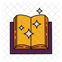 Magic Book Colored Outline Book Magic Icon