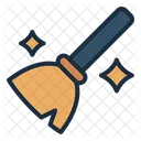 Magic Broom Broomstick Witch Broom Icon