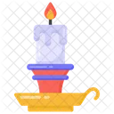 Candlelight Candle Wax Stick Icon